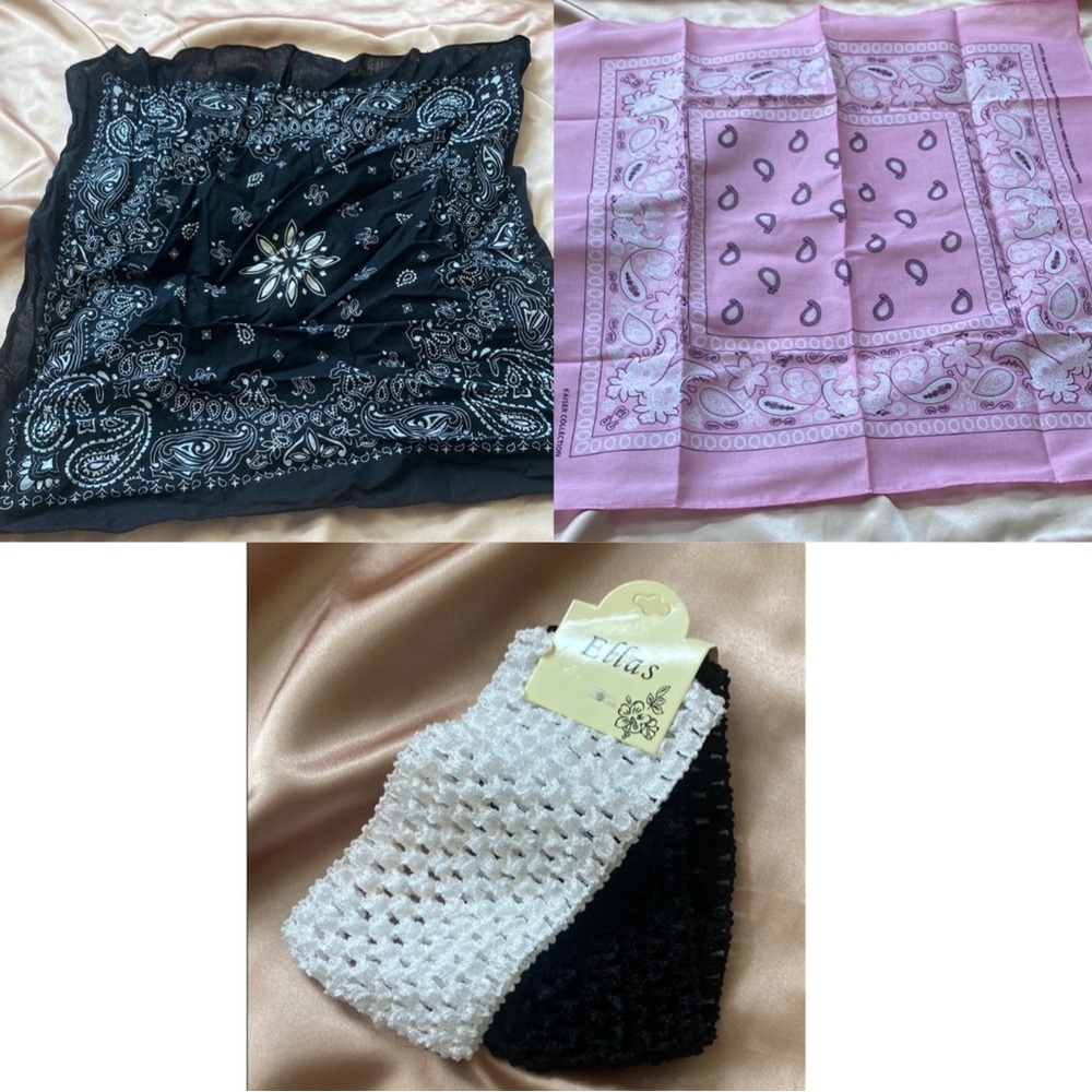 Ella Black and White Hair Accessories